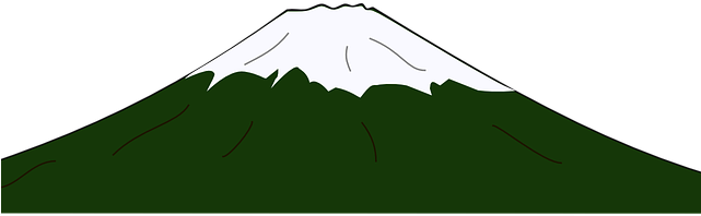 Mount Fuji Clipart Volcanic Mountain - Stratovolcano (640x480), Png Download