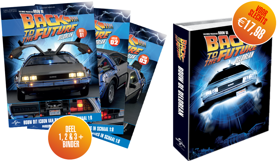 *je Ontvangt De Eerste Uitgave Alleen Gratis Als Je - Delorean Bouwpakket (996x581), Png Download