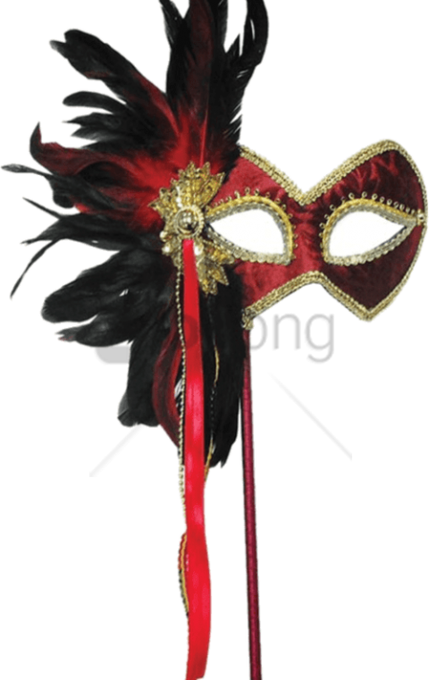 Free Png Masquerade Png Png Images Transparent - Red Black And Gold Masquerade Mask (480x761), Png Download