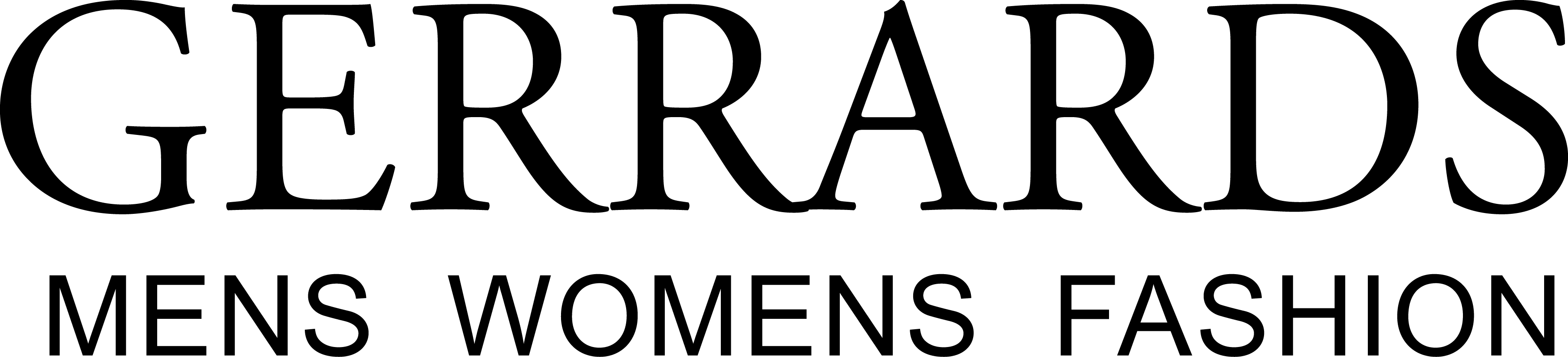 Gerrards Fashion Shop (3611x823), Png Download