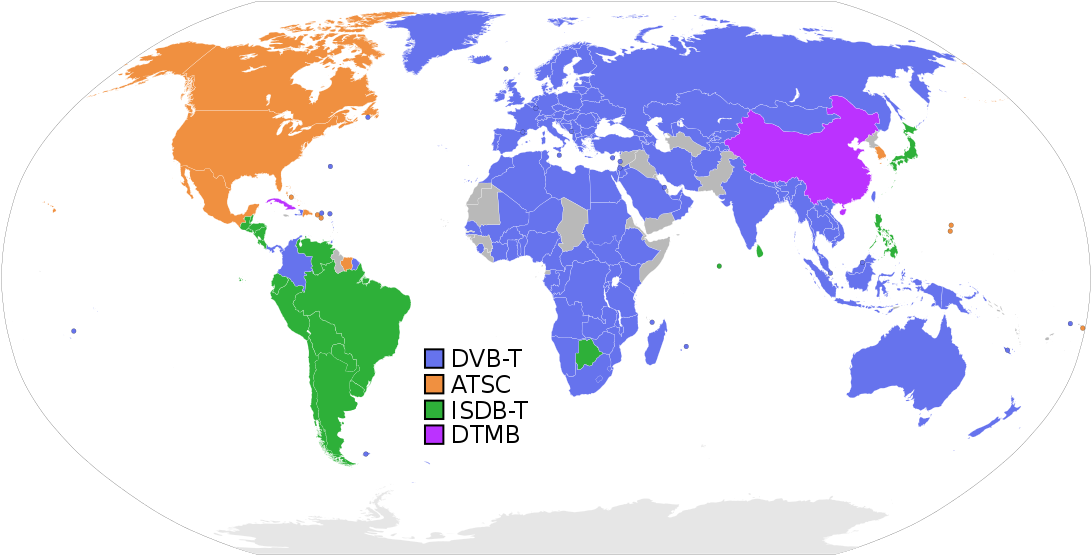 Digital Television - Countries In The World That Drive (1200x609), Png Download