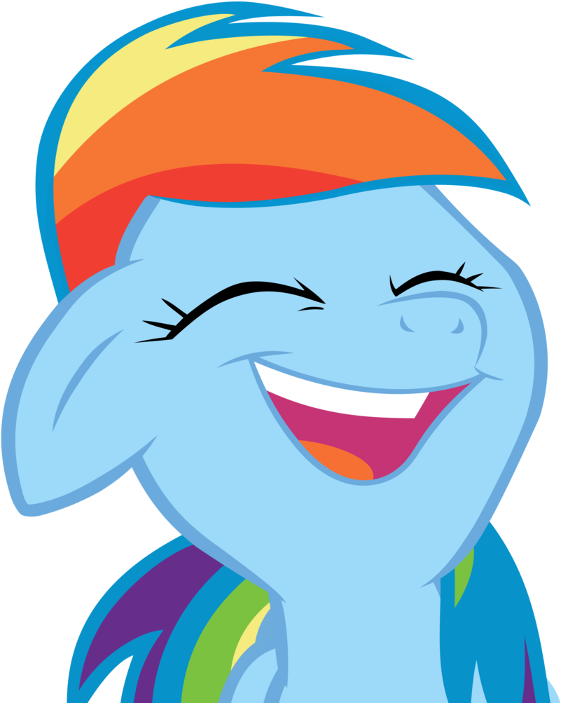 Comments - Rainbow Dash Laugh (983x1024), Png Download