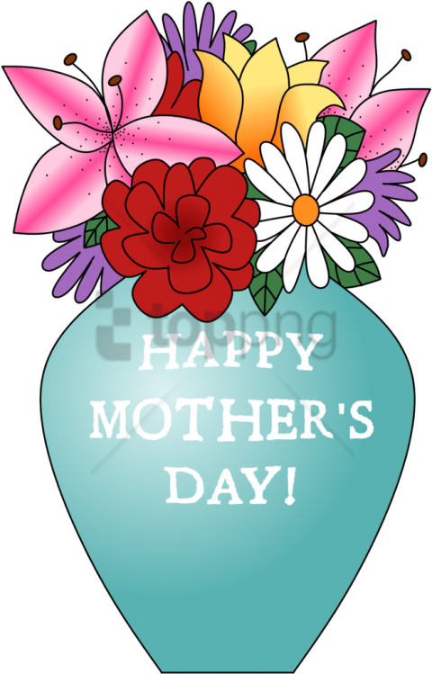 Free Png Mother's Day 2017 Vase Of Flowers By Wertyla - African Daisy (480x749), Png Download