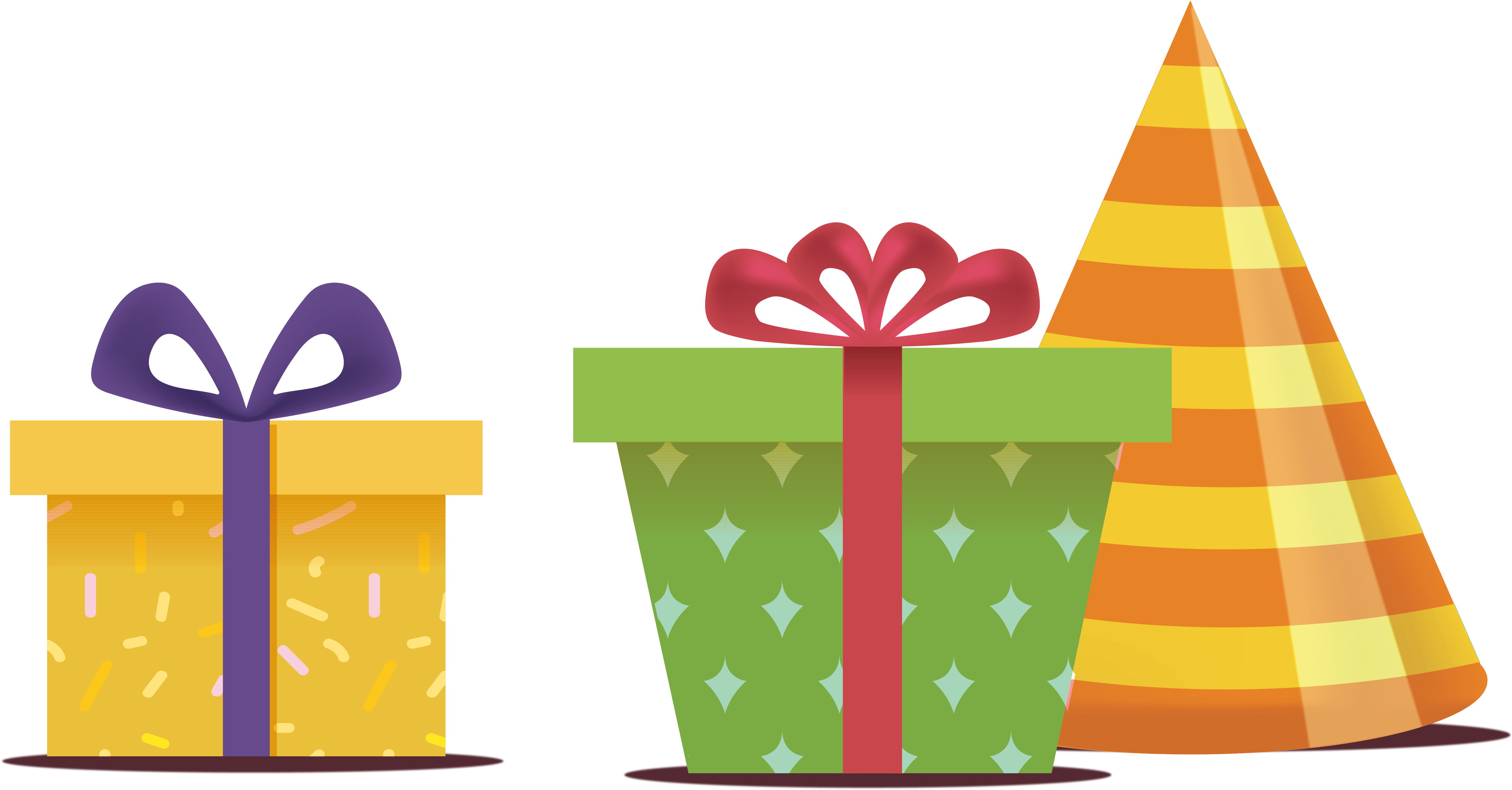 Colorful Boxes Png - Presente De Aniversário Png (5172x3081), Png Download