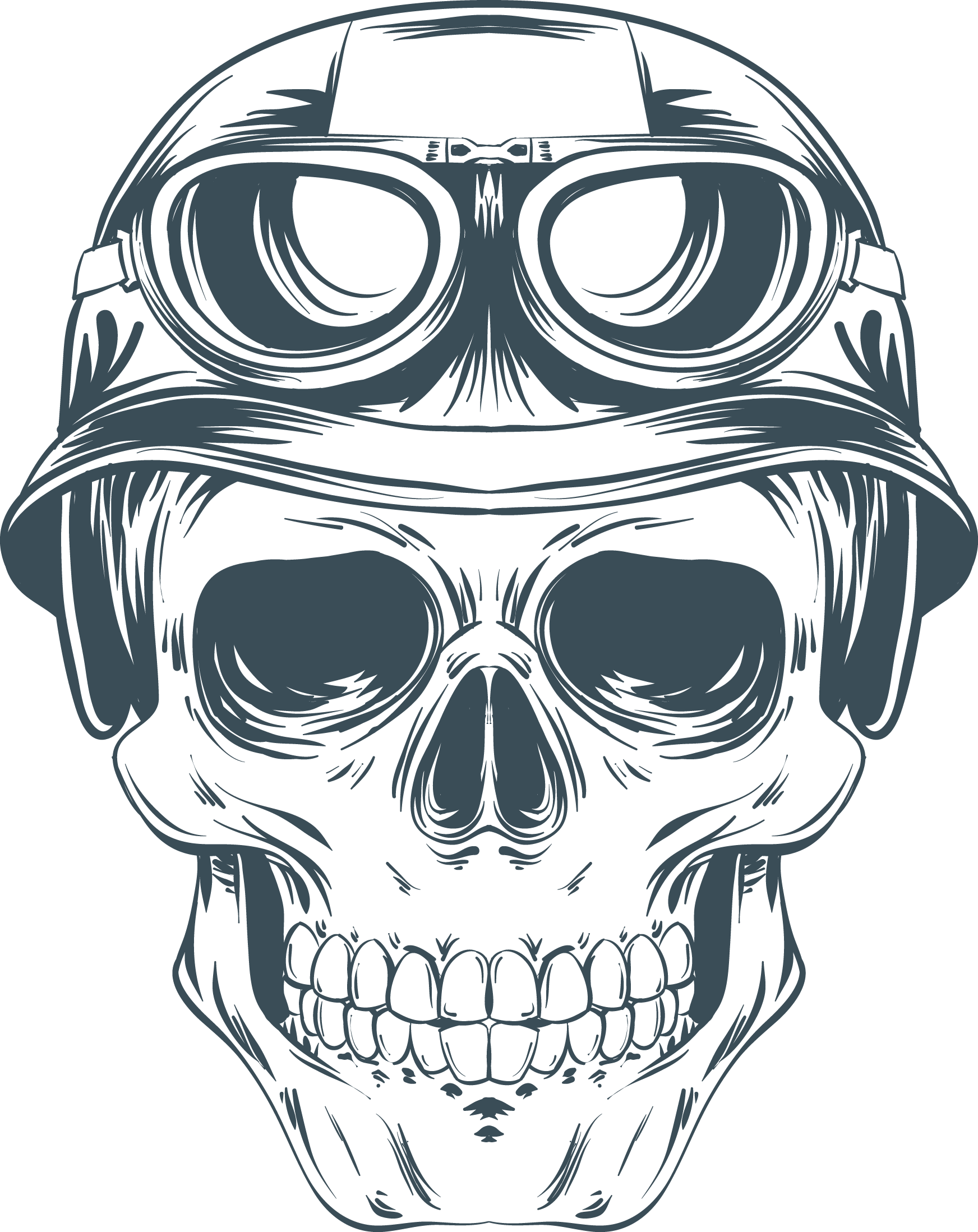 Skull Drawing Notebook Journal Dot - Plantillas Para Aerografia Para Imprimir Gratis (1744x2197), Png Download