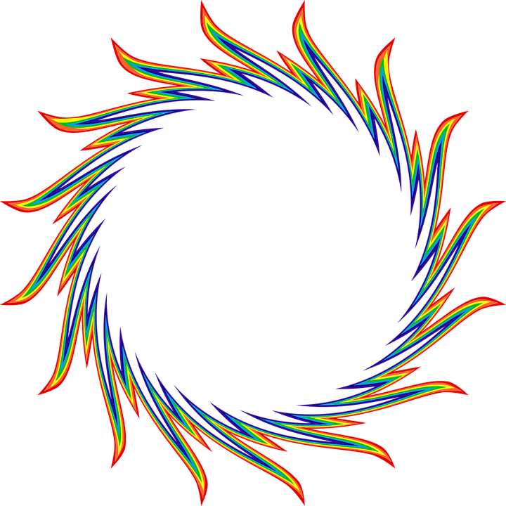 Ring Flames Free Vector Graphic On Pixabay - Clipart Fire Ring (720x720), Png Download
