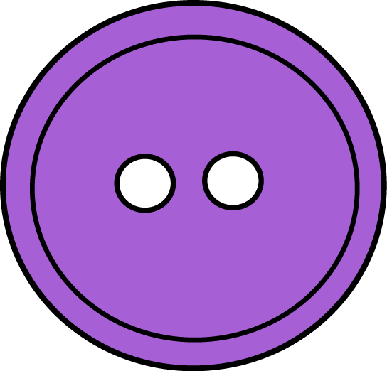 Mauve Clipart Mitten - Button Clip Art (544x522), Png Download