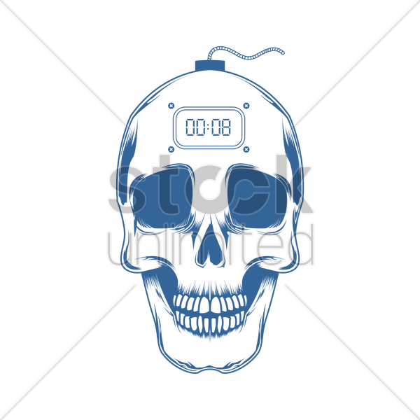 Download Skull Drawing With Horns Clipart Skull Clip - Vector Graphics (600x600), Png Download
