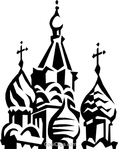 Russian Buildings Royalty Free Vector Clip Art Illustration - Russian Clip Art (381x480), Png Download