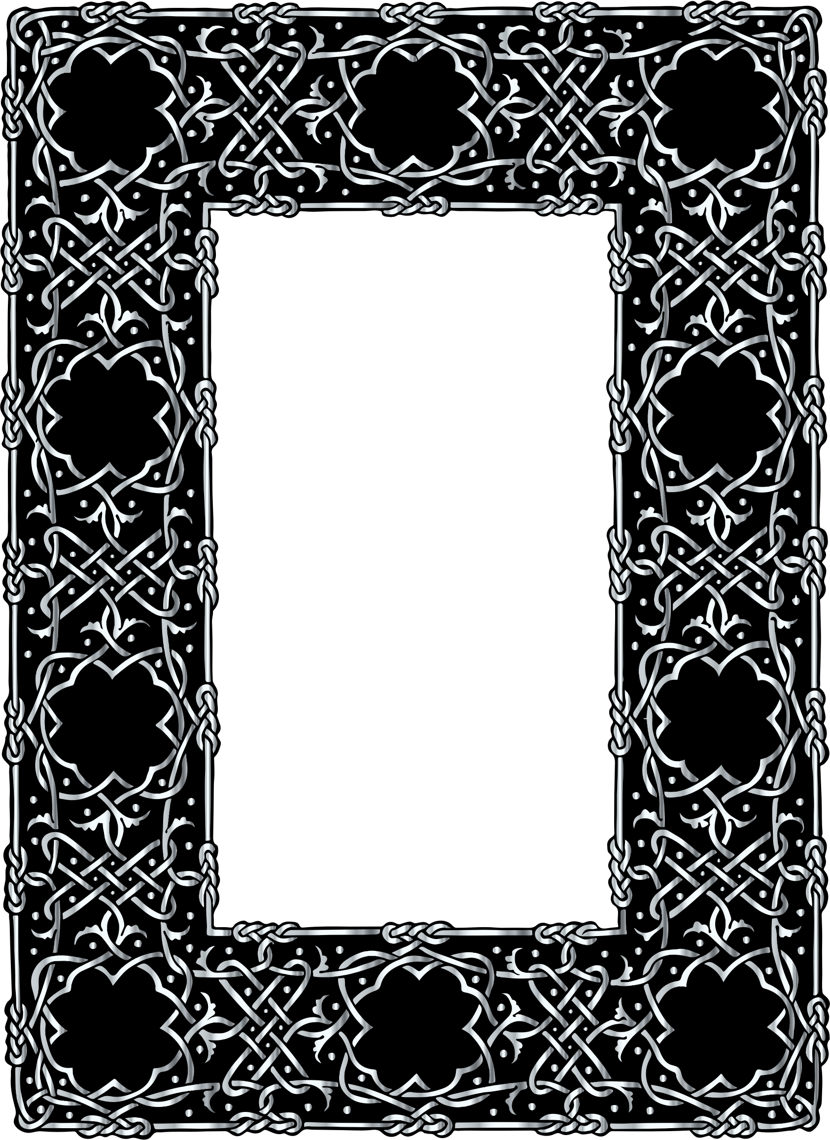 This Free Icons Png Design Of Silver Ornate Geometric (1684x2314), Png Download