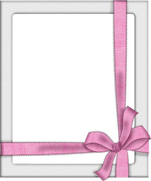 Pink And Silver Borders (660x774), Png Download