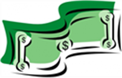 Dollar Bills Clipart Group - Dollar Bill Clip Art (420x420), Png Download