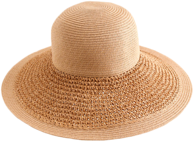 Summer Hat Png Textured Summer Straw Hat - Shopping (400x322), Png Download