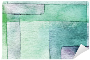 Abstract Watercolor Hand Painted Background Vinyl Wall - Placemat (400x400), Png Download