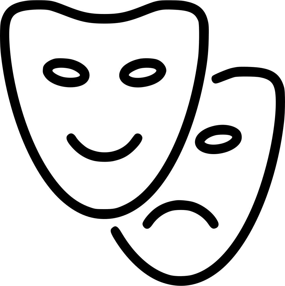 Download Theatre Masks - - Theater Mask Icon Png - HD Transparent PNG ...