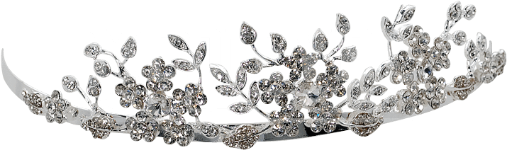 Rhinestone Flower Tiara - Tiara (714x714), Png Download