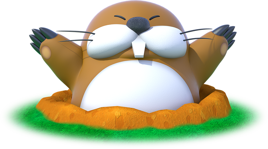 Mpsr Monty Mole - Monty Mole Super Mario Party (939x525), Png Download