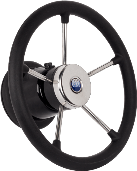 Steering Wheel Trivere - Boat (854x640), Png Download