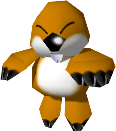 Monty Mole, Made Very Apparent In Mario Kart Ds, Where - Portable Network Graphics (380x427), Png Download