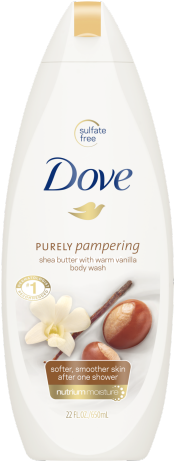 Dove Body Wash Shea Butter 22 Oz - Dove Purely Pampering Shea Butter Beauty Bar (459x460), Png Download