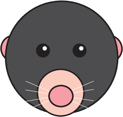 Animaru Mole - Cartoon (800x800), Png Download