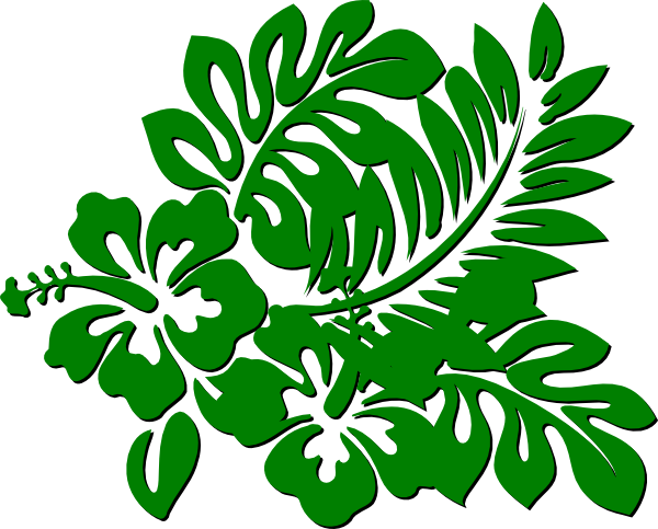 Rainforest - Hibiscus Clip Art (600x483), Png Download