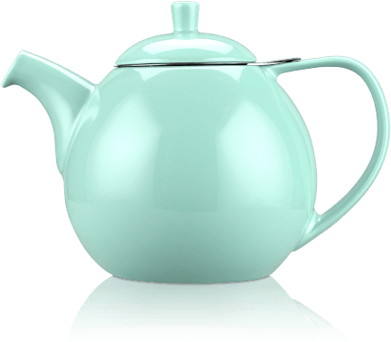 Turquoise - Forlife Curve 24-ounce Teapot With Infuser, Turquoise (450x381), Png Download