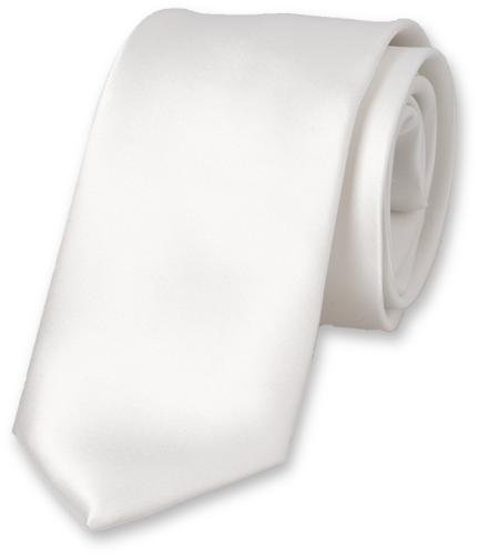 Corbata Blanca Satén De Poliéster - Gebroken Wit Stropdas (524x524), Png Download
