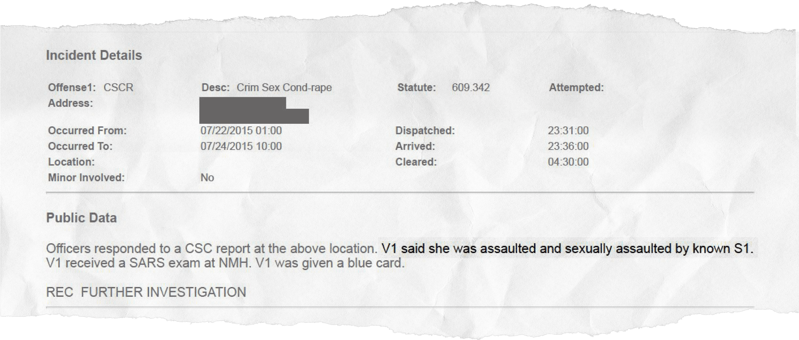 After Hearing Nothing From Police And Fearing For Her - Receipt (2550x1155), Png Download