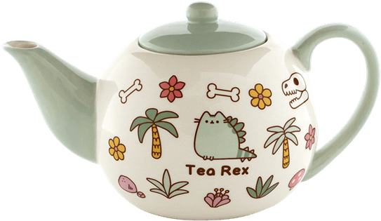 Pusheen - Pusheen Tea Rex Teapot (600x600), Png Download