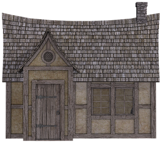 House, Fachwerkhaus, Truss, Old House - Old House Png (453x340), Png Download