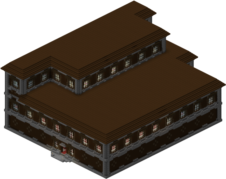 742px-woodland Mansion - Minecraft Papercraft Evoker (742x599), Png Download