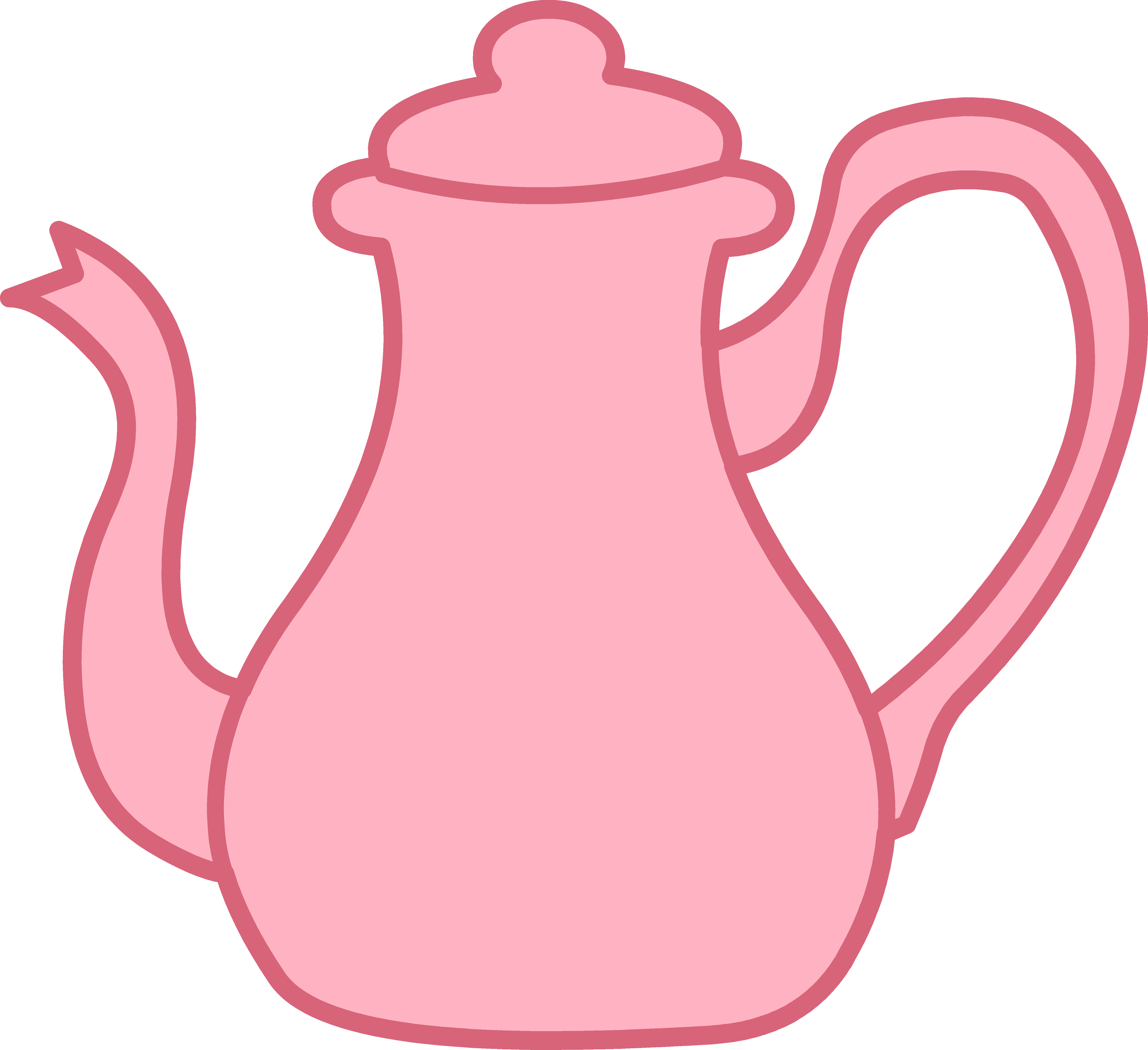Kettle Clipart Pink (5354x4897), Png Download