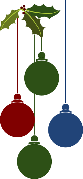 Christmas Ornaments Svg Clip Arts 276 X 592 Px (276x592), Png Download