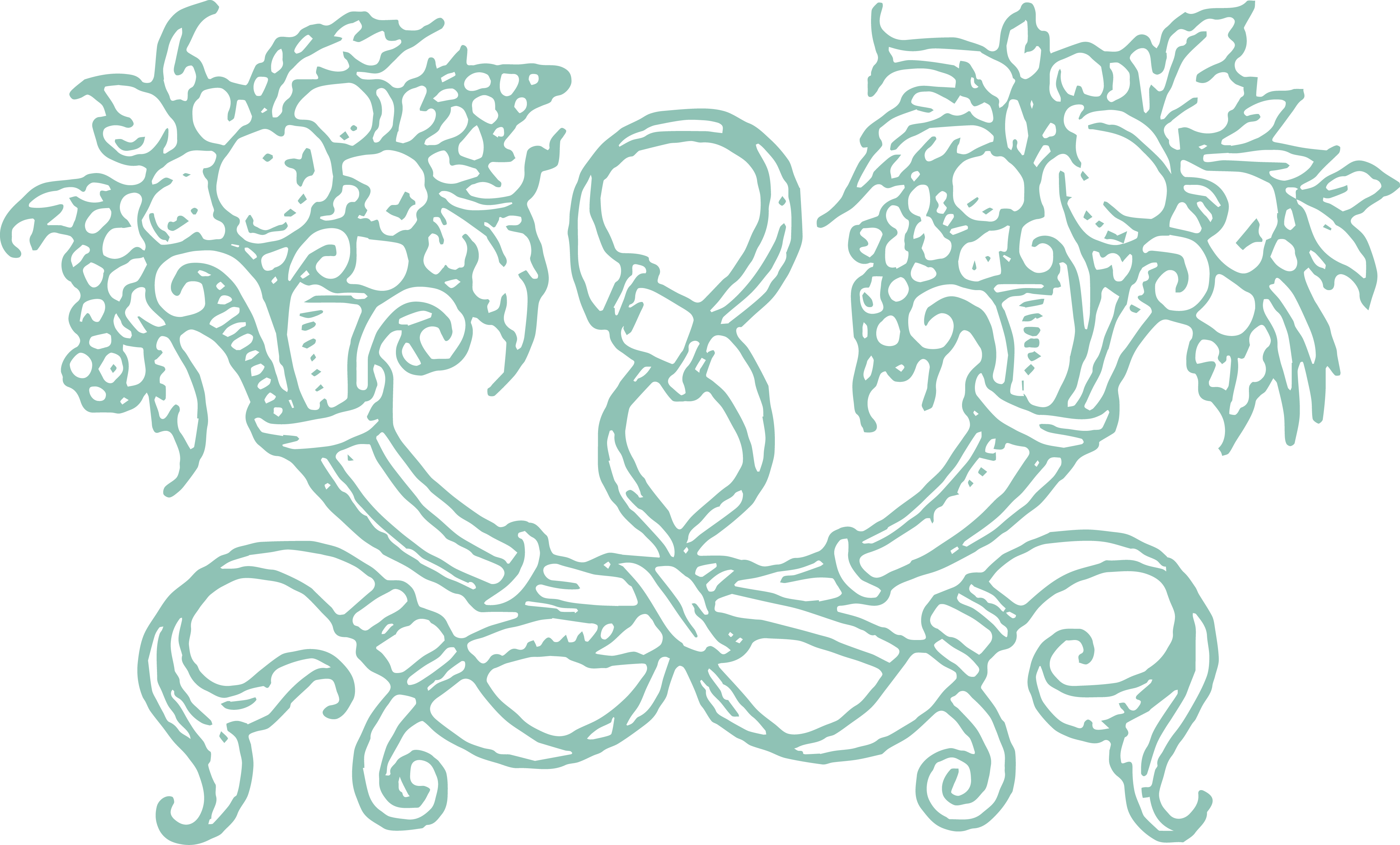 Free Stock Vector & Clip Art - Floral Design (4031x2432), Png Download