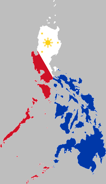 Brief History Of The Philippines - Philippine Map Black And White (369x640), Png Download