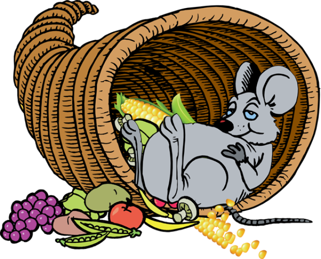 Clipart Cornucopia Tumundografico - Happy Thanksgiving Clip Art (640x517), Png Download