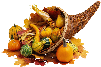 Congregational Singing 10am- Thanksgiving Worship - Thanksgiving Cornucopia Png (413x291), Png Download