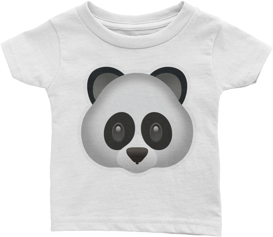 Emoji Baby T-shirt - Panda Emoji (1000x1000), Png Download