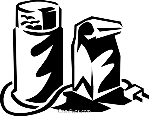 Coffee Bean Grinder Royalty Free Vector Clip Art Illustration (480x373), Png Download