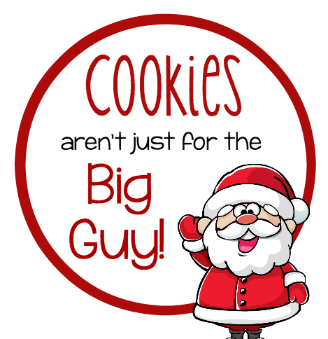 Christmas Cookie Gift Tags - Santa Claus (500x500), Png Download