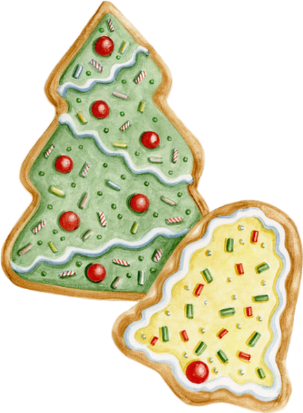 Biscuits De Noël, Gourmandises - Christmas Cookie (440x600), Png Download