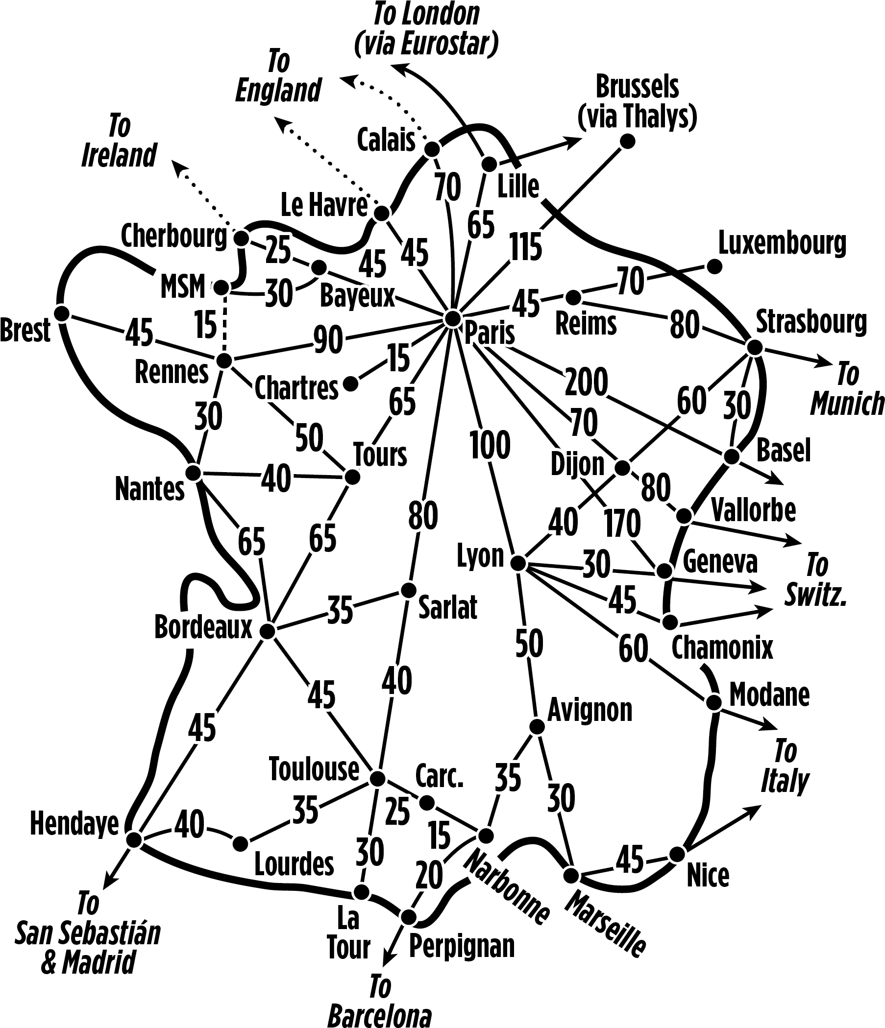 Train Fares - France - World Map (2000x2199), Png Download
