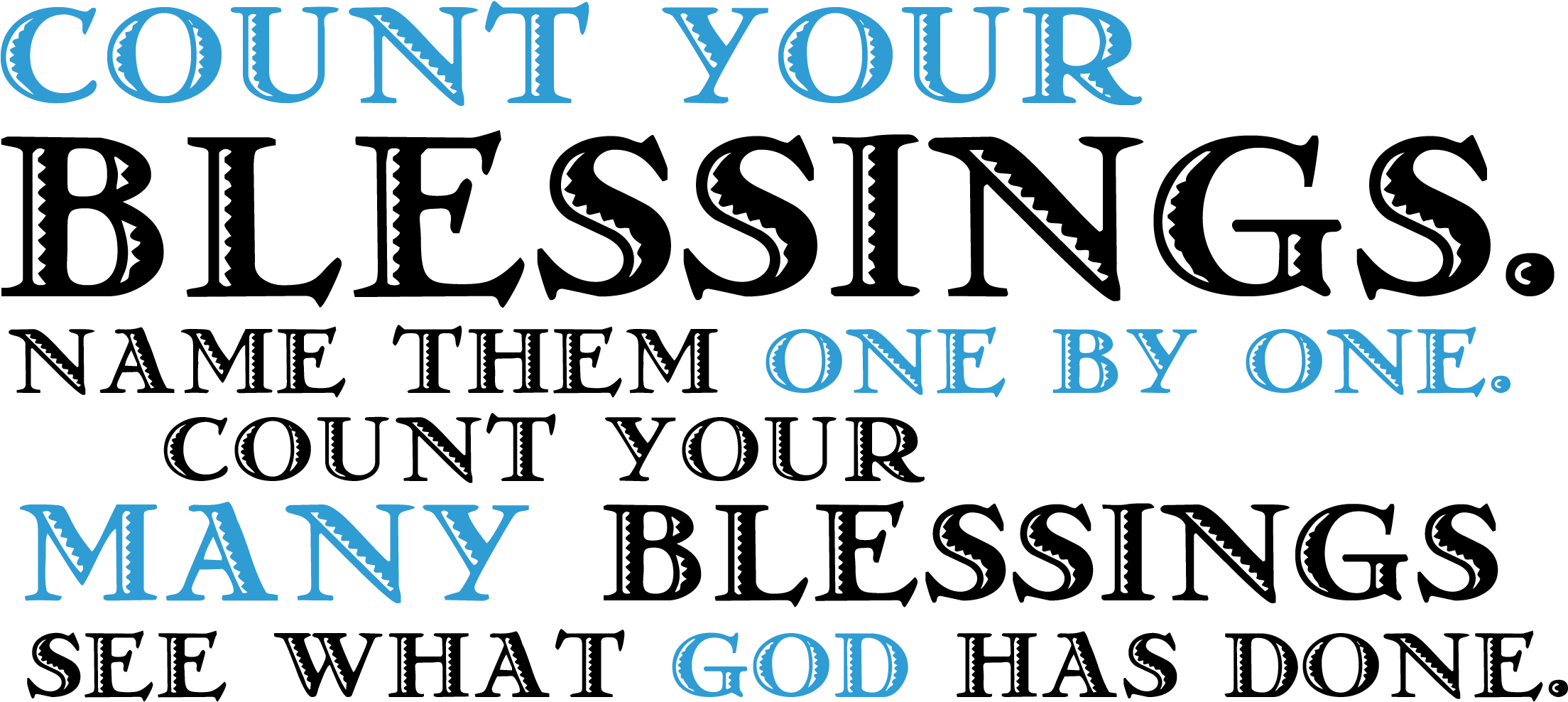 Download Hd Have A Blessed Christmas Clip Art Clip Black And White Count Your Blessings Bible Verse Transparent Png Image Nicepng Com