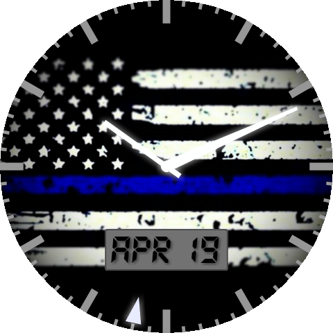 Thin Blue Line Flag - Getting Naked Wheel Lencioni (480x480), Png Download