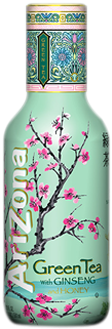 Arizona Green Tea & Gingseng - Arizona Green Tea, With Ginseng And Honey - 16 Fl Oz (400x400), Png Download
