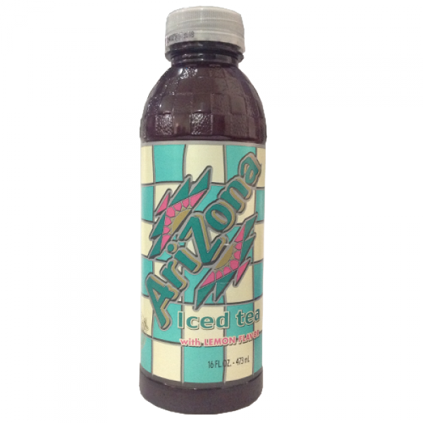 Arizona Lemon Iced Tea 16 Oz - Sports Drink (600x600), Png Download