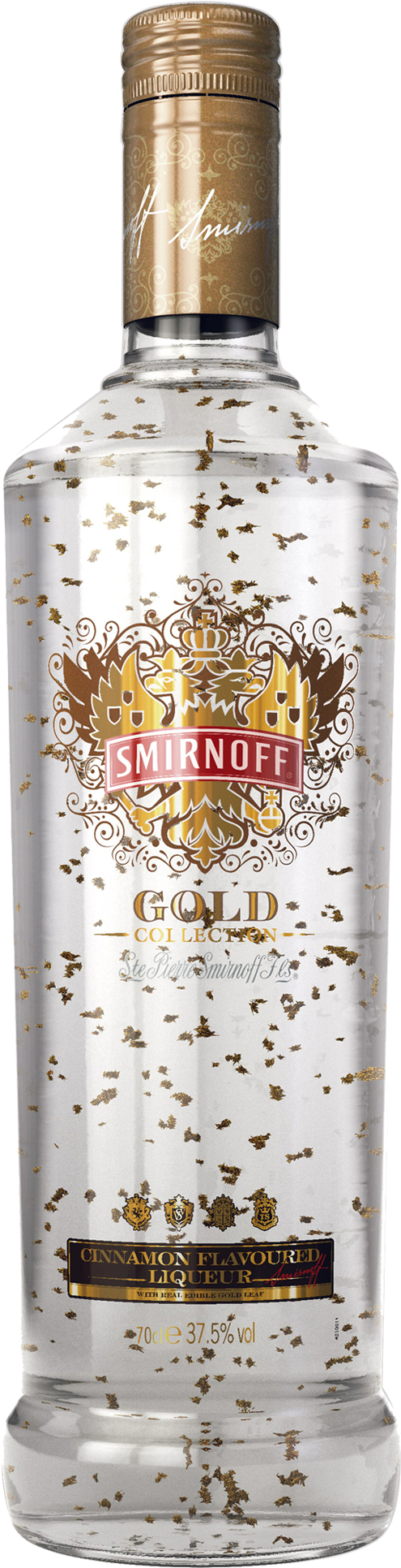 Smirnoff Gold Cinnamon Vodka - Smirnoff Gold Leaf Vodka (1600x2000), Png Download