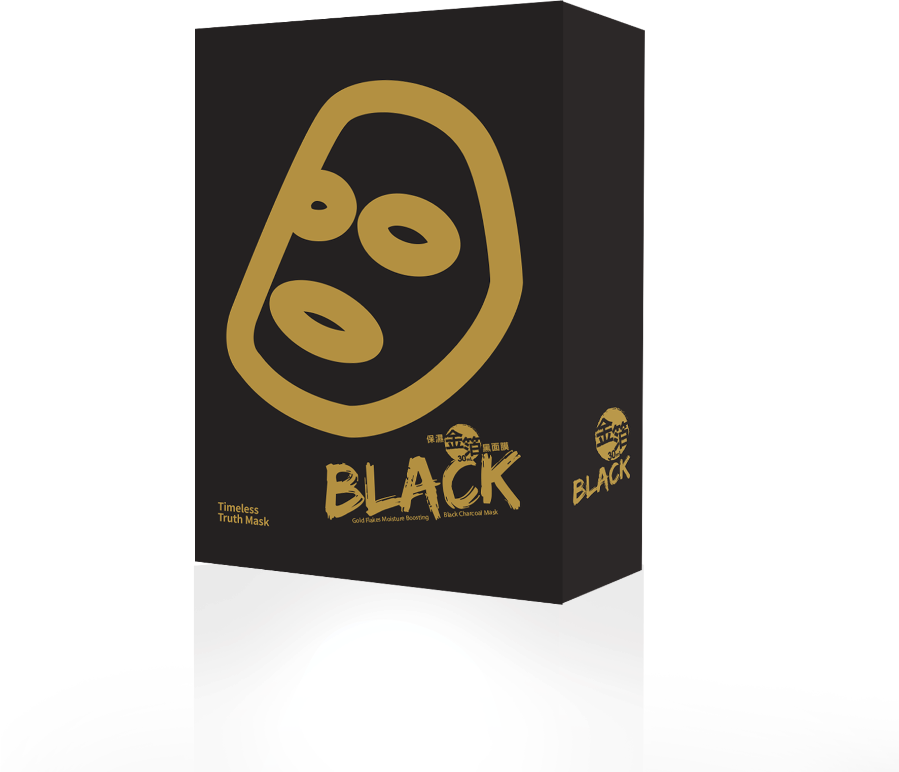 Gold Flakes Moisture Boosting Black Charcoal Mask - Timeless Truth Control Clarifying Black Charcoal Mask (1772x1772), Png Download