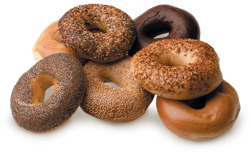 Bagels - Big Apple Donut Png (491x300), Png Download